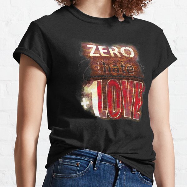 Zero hate +1LOVE Mystery Skulls Classic T-Shirt