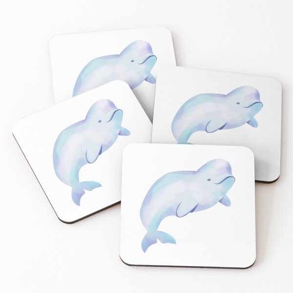 Item preview, Curious Beluga Whale Swimming designed and sold by SwaDesign.