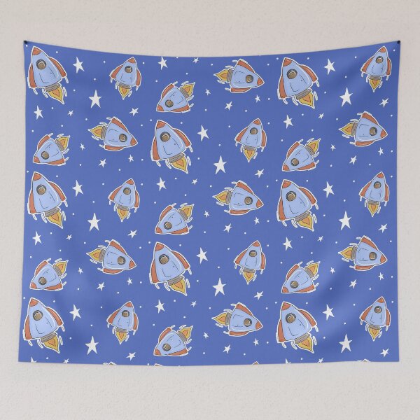 Item preview, Happy Space Rocket designed and sold by PancakeAndLoaf.