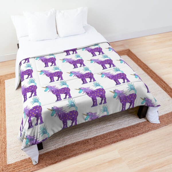 Mystical Magical Unicorn Purple Comforter