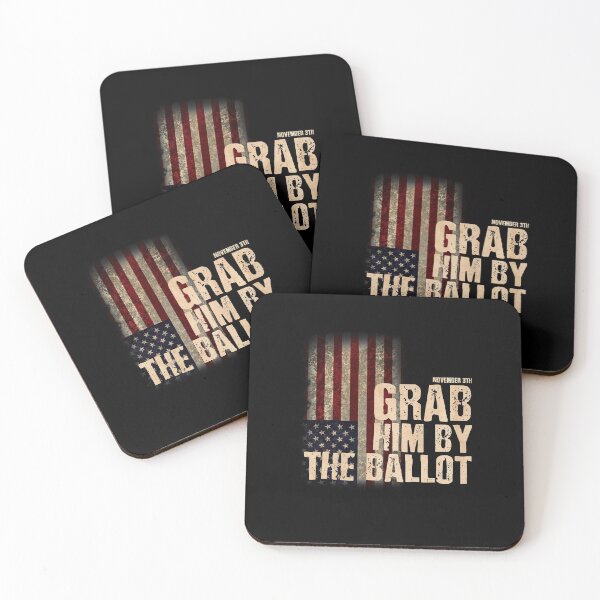 Item preview, Grab Him By The Ballot, Anti Trump, Biden For President, nasty woman retro nasty women vote feminist election designed and sold by 96design.