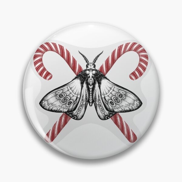 Item preview, Polilla y bastones de caramelo designed and sold by BackRoomArts.