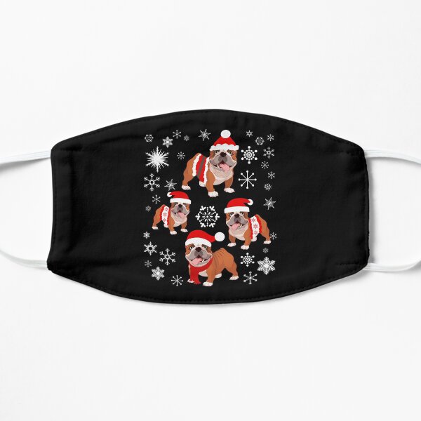 English Bulldog Christmas Lover Flat Mask
