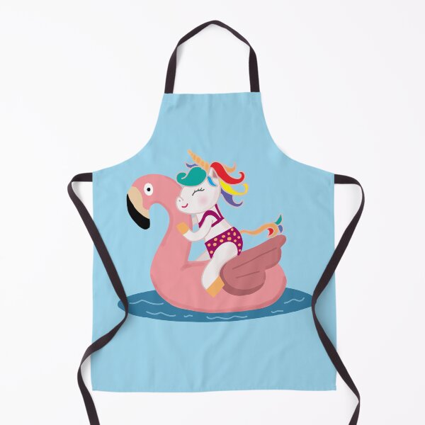 Item preview, Summertime Unicorn on Flamingo designed and sold by Littlesealart.