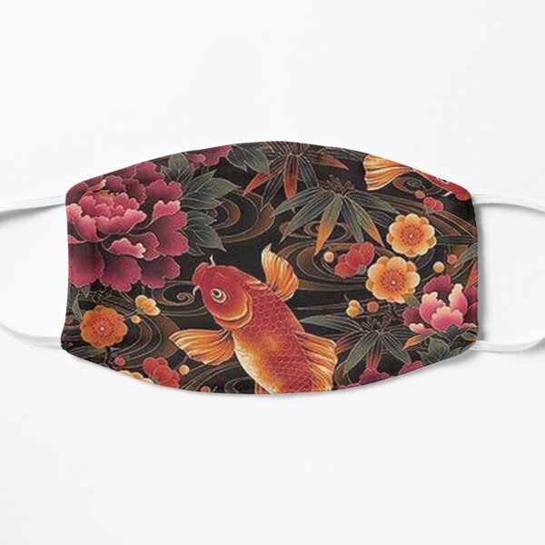 Orange Koi Fish Flat Mask