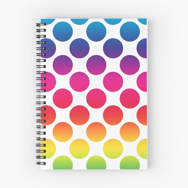Item preview, Funny colorful polka dot pattern in rainbow color gradients designed and sold by Jelisandie.