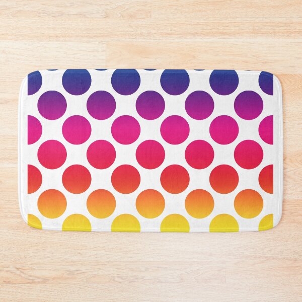 Item preview, Funny colorful polka dot pattern in rainbow color gradients designed and sold by Jelisandie.