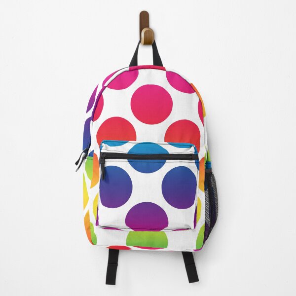 Item preview, Funny colorful polka dot pattern in rainbow color gradients designed and sold by Jelisandie.