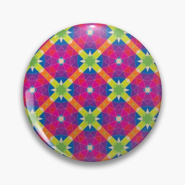 Item preview, Colorful geometric rainbow pattern with circles and squares designed and sold by schuettelspeer.