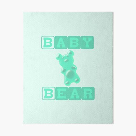 Cool Gummy Bear Art Board Print for Sale by Aurealis