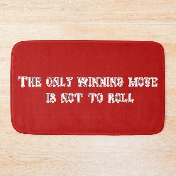 Item preview, The only winning move - Quotes and Dragons designed and sold by KingRedbad.