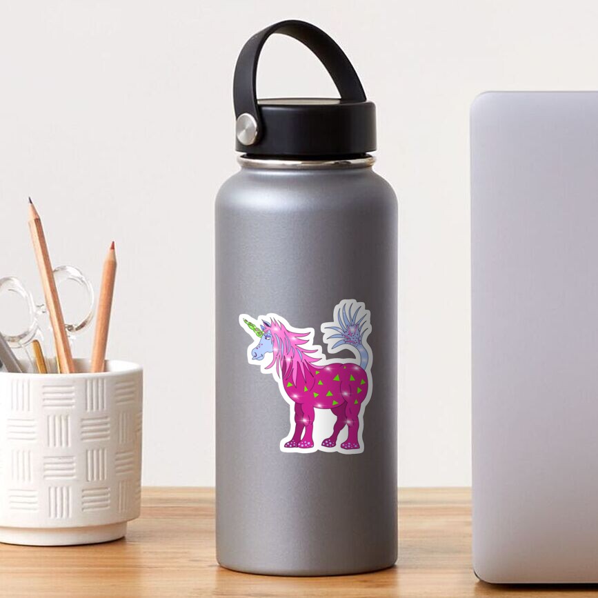 Mystical Magical Unicorn Pink Sticker