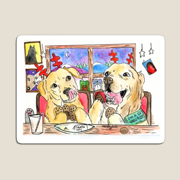 Artikel-Vorschau von Reksio und Jethro Weihnachtstag, designt und verkauft von HappyPawtraits.