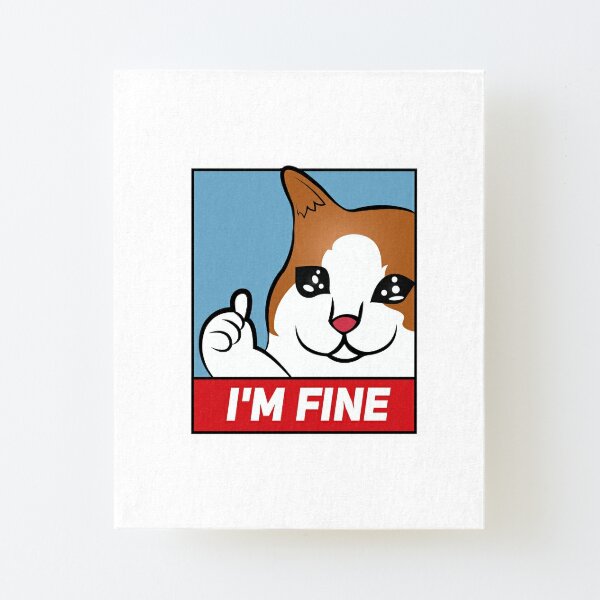 Impression Montee Chat Triste Pouce En L Air Meme Par Dzsergio Redbubble