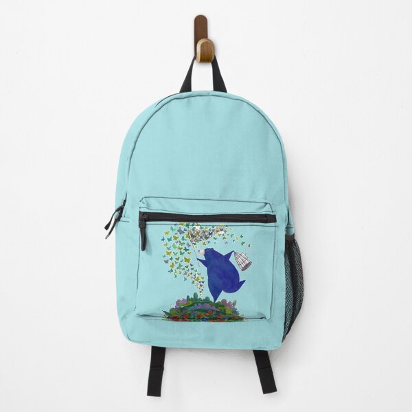 Item preview, Blue Bear Chasing Butterflies Wall Art  designed and sold by Spicy Chilli.
