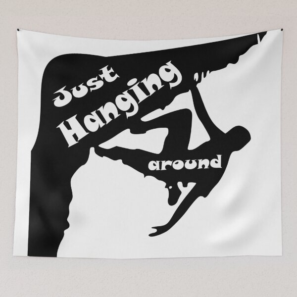 Item preview, just hanging around designed and sold by climbing-tees.