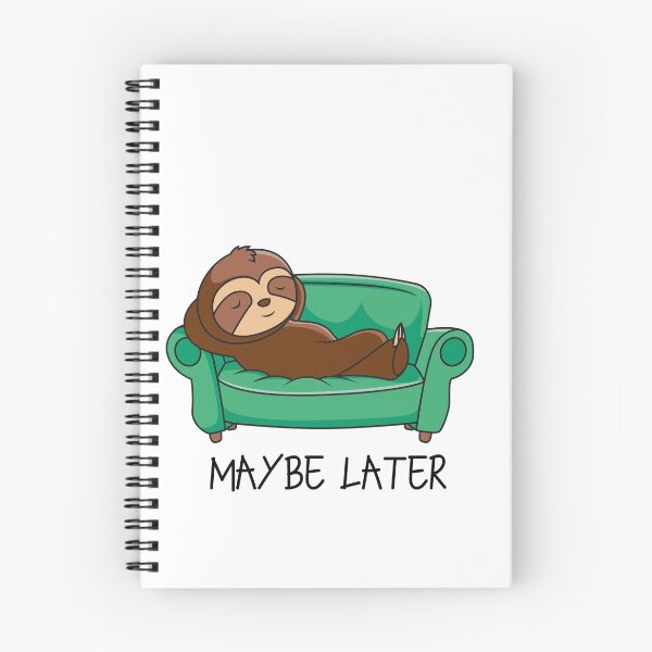 Item preview, Maybe Later Cute Sloth on Couch. designed and sold by DiensDesign.