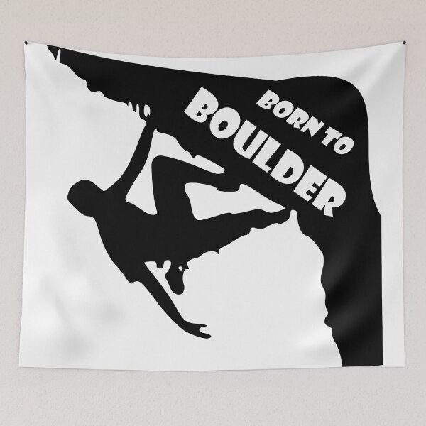 Item preview, Born to boulder designed and sold by climbing-tees.