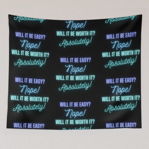 Item preview, Will it be easy? Nope! Will it be worth it? Absolutely! designed and sold by KillerPete.