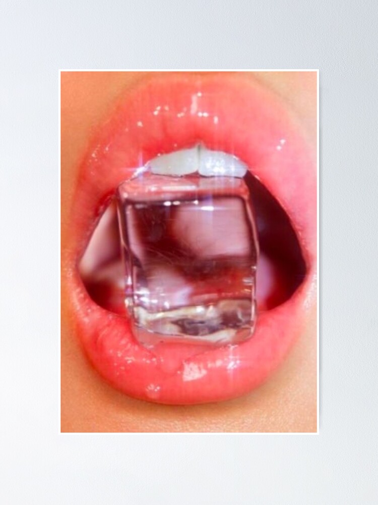 "GLOSSY LIPS ICE" Poster by trenemon Redbubble