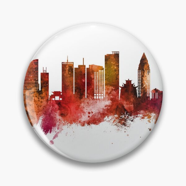 Item preview, Ulaanbaatar Mongolia Skyline designed and sold by ArtPrints.