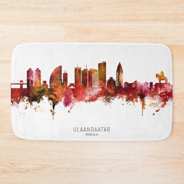 Item preview, Ulaanbaatar Mongolia Skyline designed and sold by ArtPrints.
