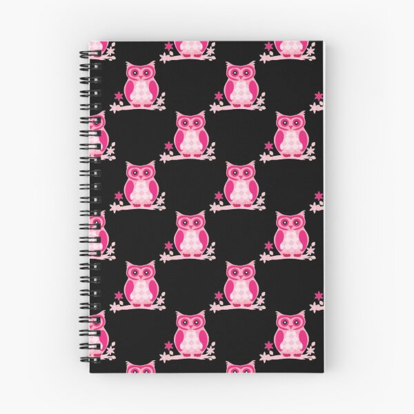 Item preview, Pink Owl Pattern Print designed and sold by ThingsByJoy.