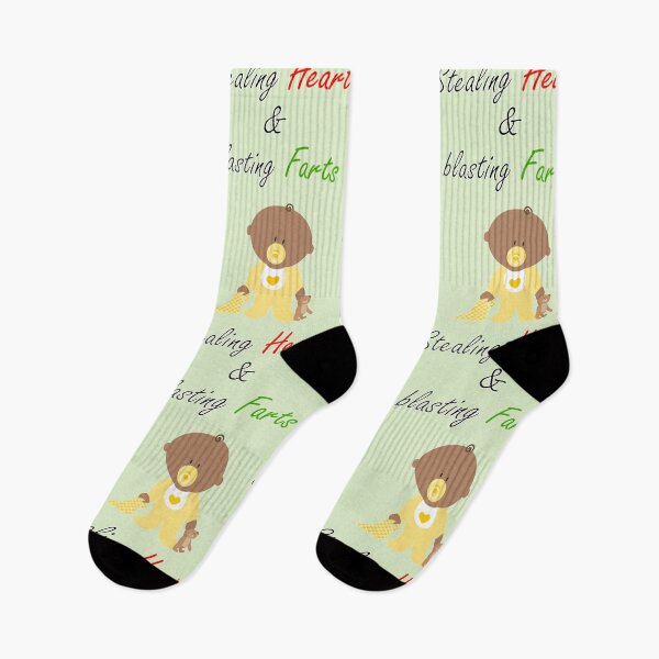 Item preview, Stealing hearts and blasting farts - funny baby design (yellow) designed and sold by Deegital18.