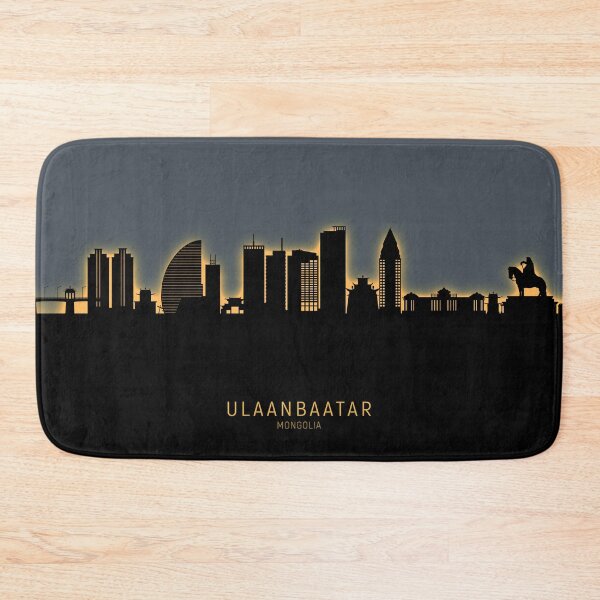 Item preview, Ulaanbaatar Mongolia Skyline designed and sold by ArtPrints.
