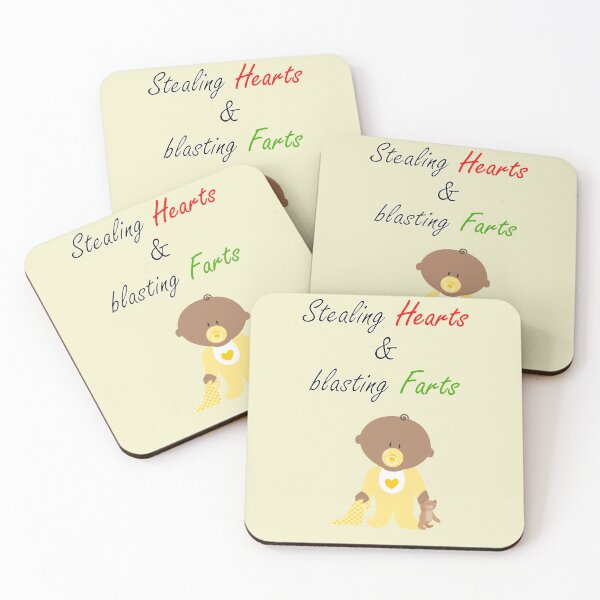 Item preview, Stealing hearts and blasting farts - funny baby design (yellow) designed and sold by Deegital18.