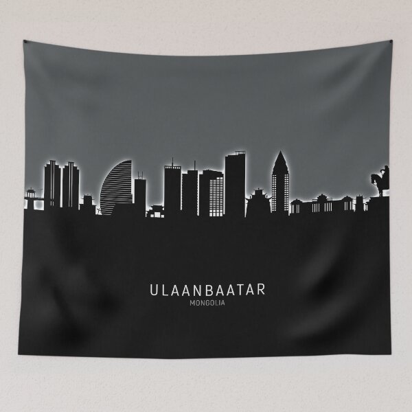 Item preview, Ulaanbaatar Mongolia Skyline designed and sold by ArtPrints.