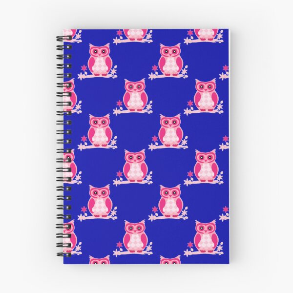 Item preview, Pink Owl Pattern Print designed and sold by ThingsByJoy.