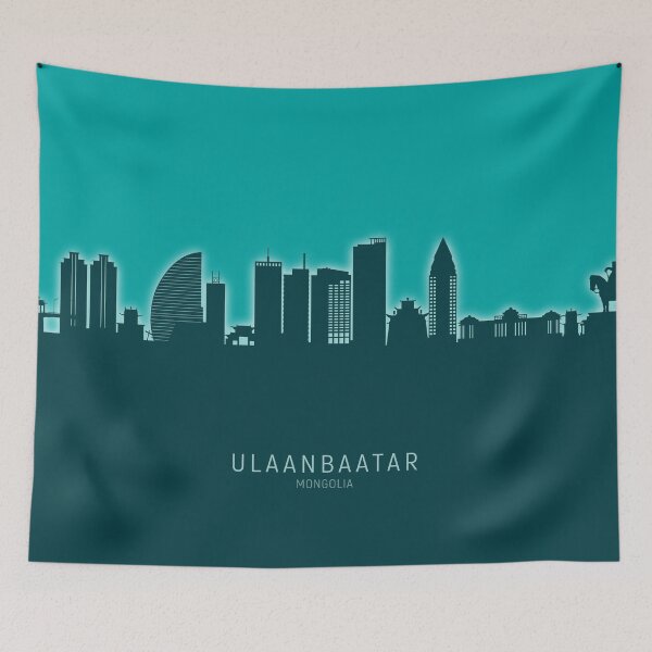 Item preview, Ulaanbaatar Mongolia Skyline designed and sold by ArtPrints.