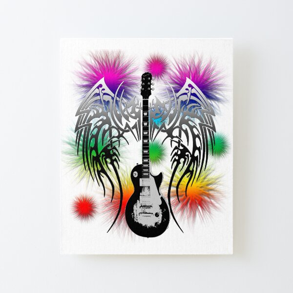 Guitar Canvas Mounted Print