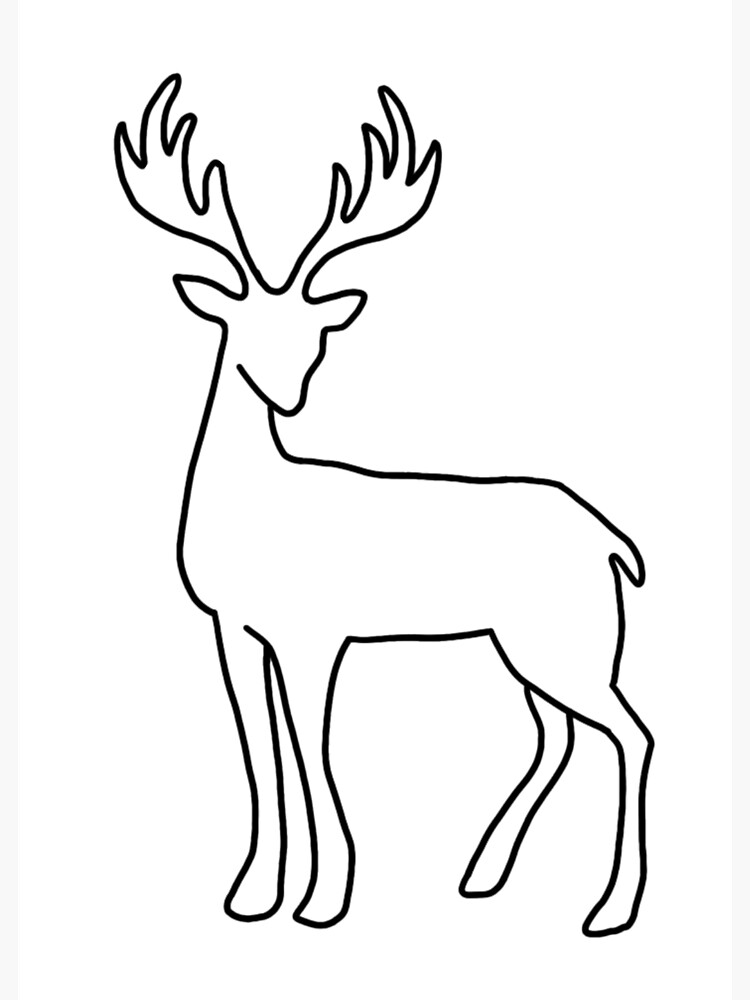 Deer Silhouette Poster By Siandesigns Redbubble - vrogue.co