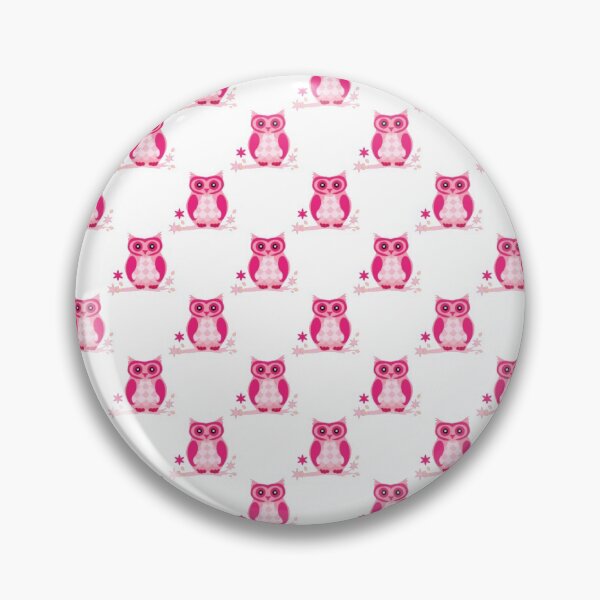 Item preview, Pink Owl Pattern Print designed and sold by ThingsByJoy.