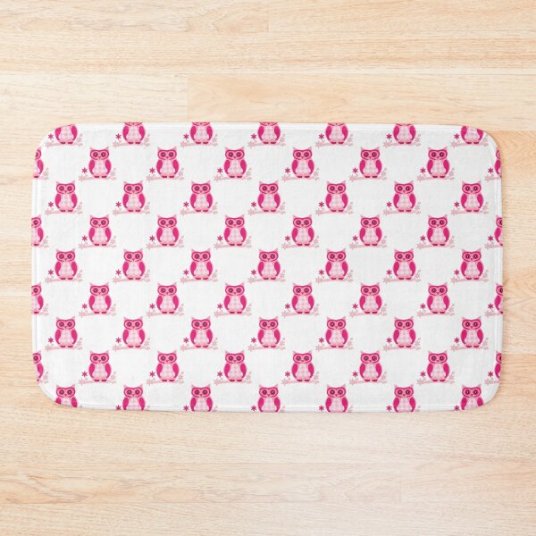 Item preview, Pink Owl Pattern Print designed and sold by ThingsByJoy.