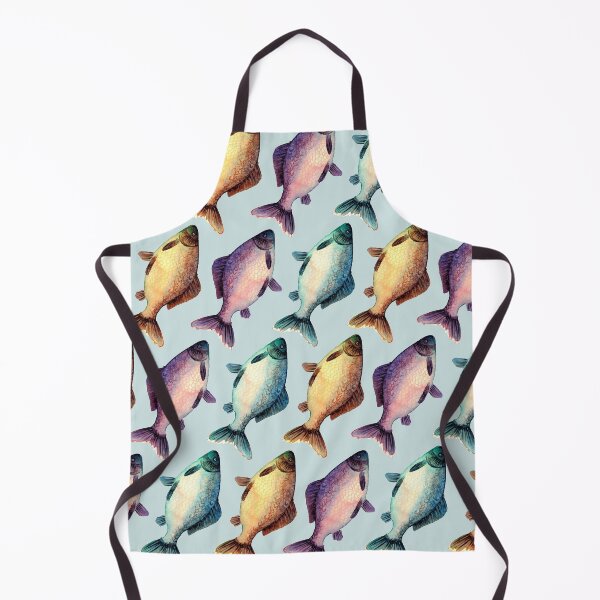Item preview, Colorful fishes pattern with bluish background designed and sold by Aidi Riera.