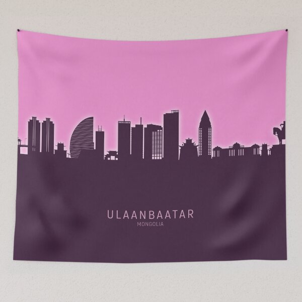 Item preview, Ulaanbaatar Mongolia Skyline designed and sold by ArtPrints.