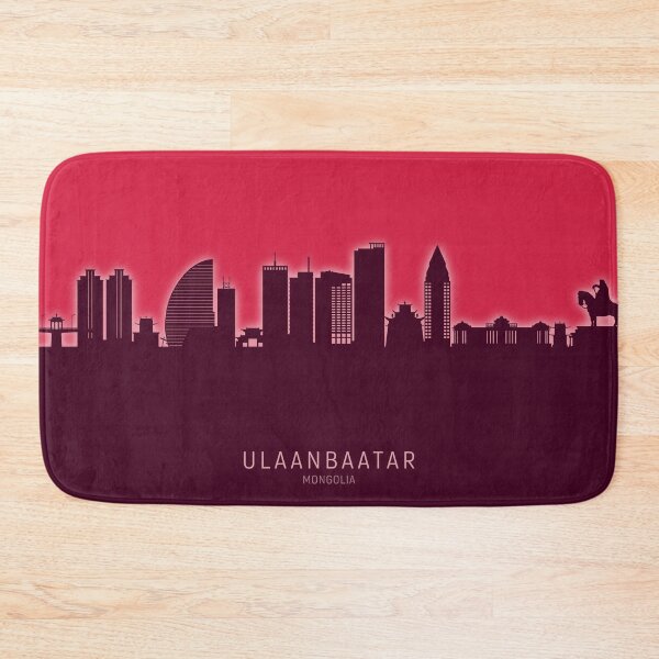 Item preview, Ulaanbaatar Mongolia Skyline designed and sold by ArtPrints.