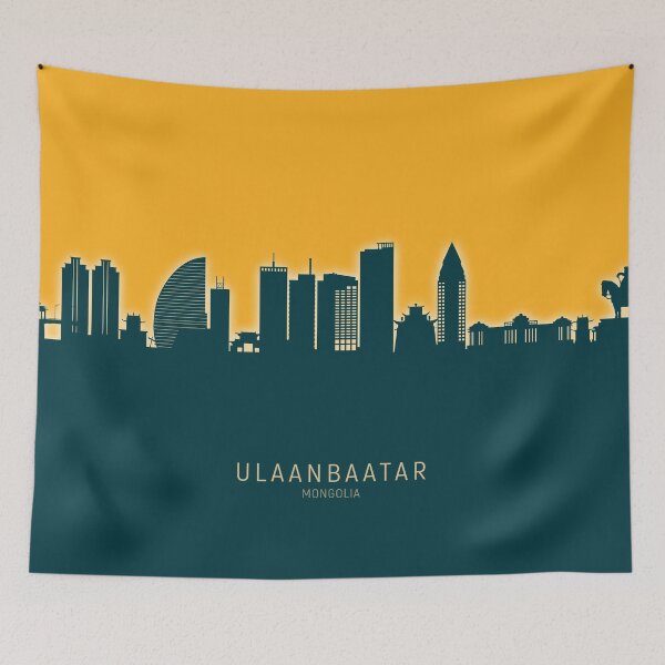 Item preview, Ulaanbaatar Mongolia Skyline designed and sold by ArtPrints.