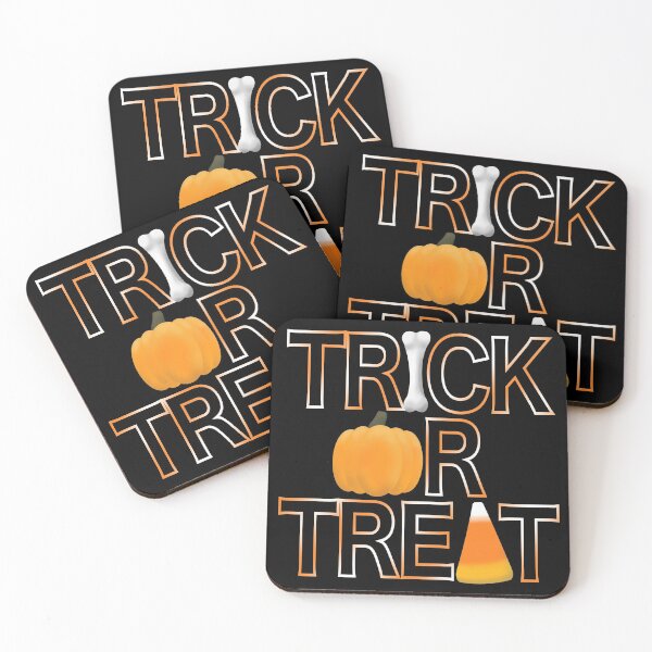 Item preview, Trick or Treat - Bone, Pumpkin, Candy Corn designed and sold by Jocelyn Sperduto Art.