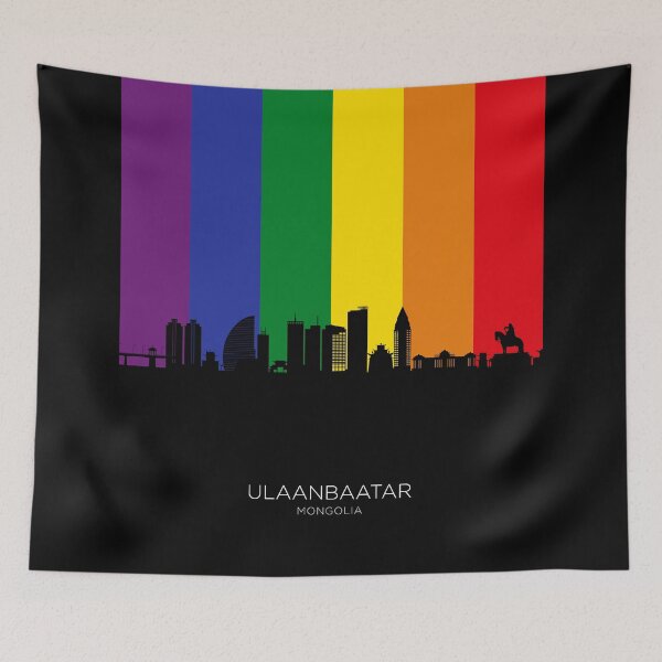 Item preview, Ulaanbaatar Mongolia Skyline designed and sold by ArtPrints.