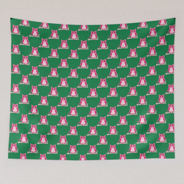 Item preview, Copy of Pink Owl Pattern Print designed and sold by ThingsByJoy.