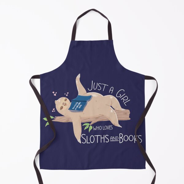 Item preview, Just a Girl who loves Sloths and Books designed and sold by tinypurpleland.