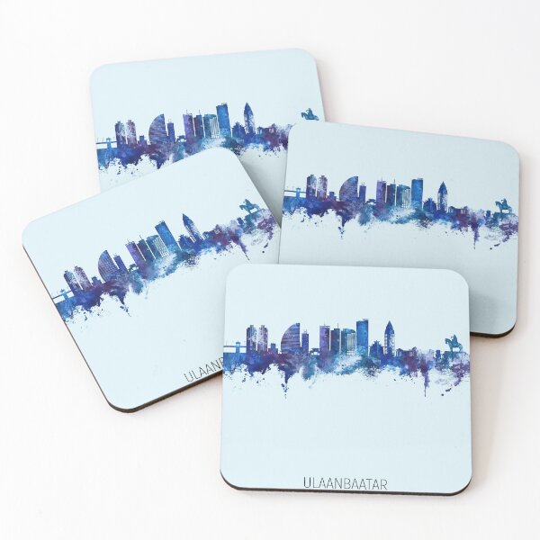 Item preview, Ulaanbaatar Mongolia Skyline designed and sold by ArtPrints.