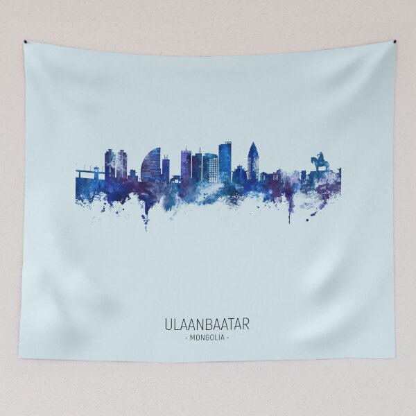 Item preview, Ulaanbaatar Mongolia Skyline designed and sold by ArtPrints.