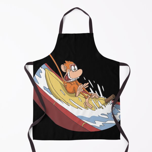 Item preview, Funny monkey in water park on banana slide designed and sold by Monkey Ful.