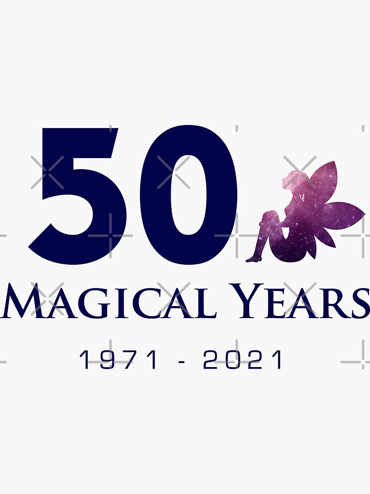 50 Magical Years - Fairy (Blue Text) by 1923mainstreet