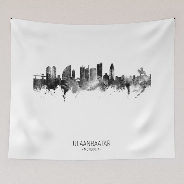Item preview, Ulaanbaatar Mongolia Skyline designed and sold by ArtPrints.